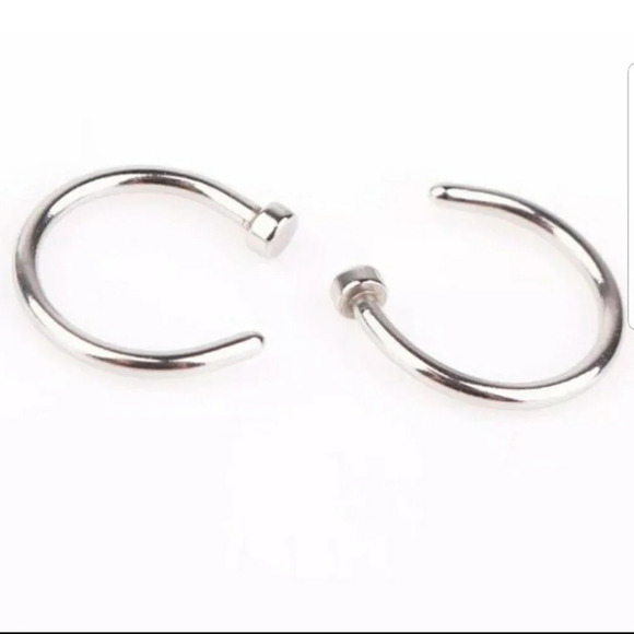 Fake Nose Ring 2 PC - Picture 3 of 8